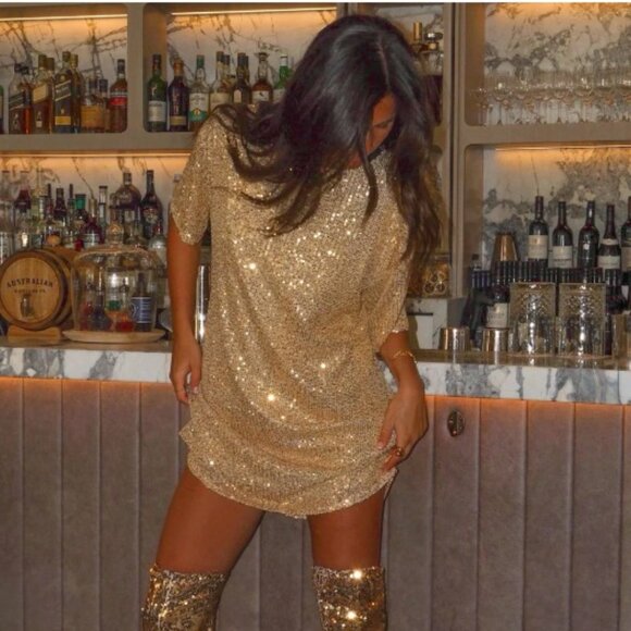 God Sequin Dress - Picture 1 of 3